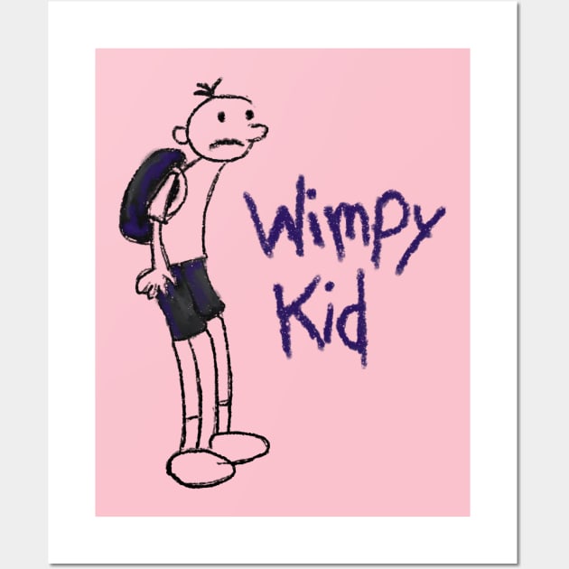 Wimpy kid Wall Art by Jubida Joba